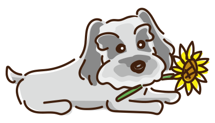 看板犬こうめイラスト