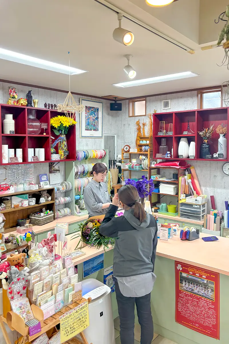 ひまわり生花店 店内商品