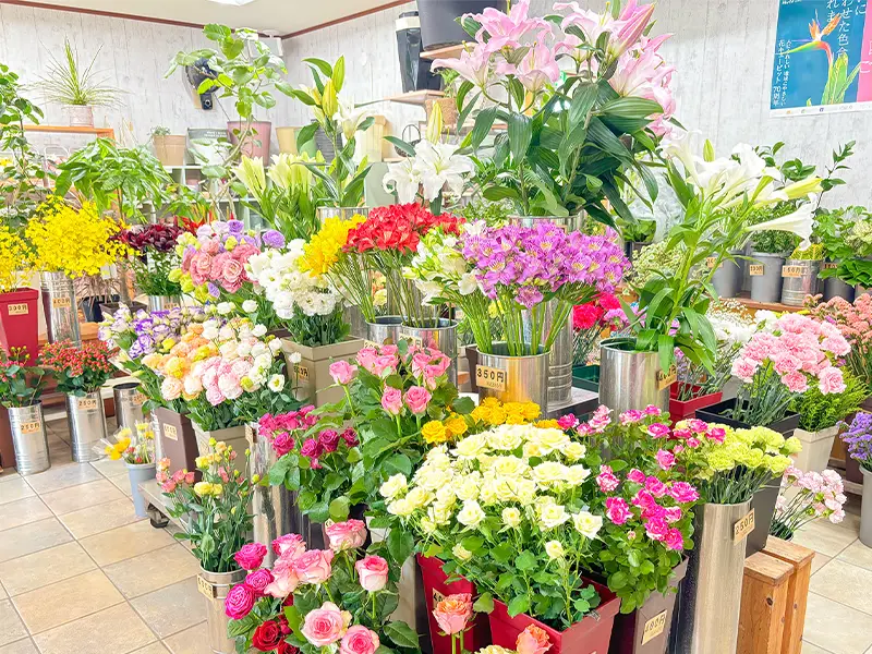 ひまわり生花店 店内商品